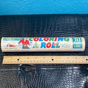 VINTAGE 30 foot Mailable Coloring Roll Theme “Heading West” by The Belmont Press